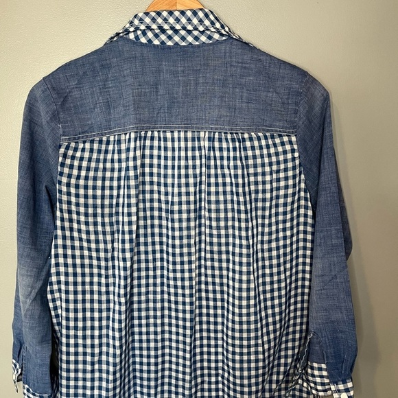 Models Coat x Vintage Blue Gingham Button Down House Dress - Picture 6 of 10